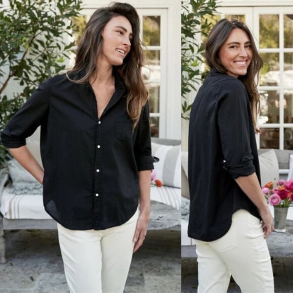 NEW Frank & Eileen Eileen Relaxed Featherweight Button Up Shirt Blouse Size XS